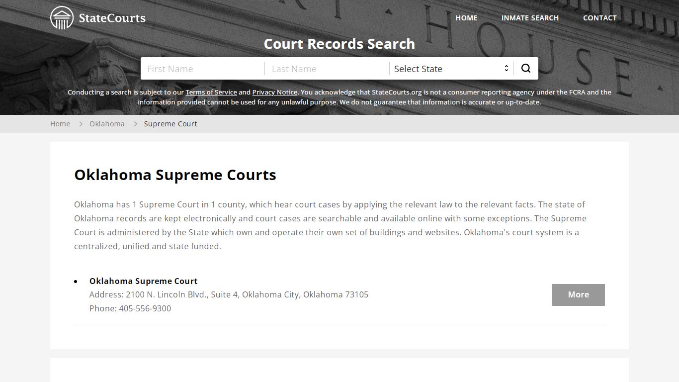 Oklahoma Supreme Courts - StateCourts